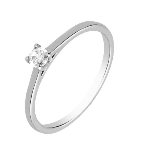 Anillo solitario 4 garras redondas 0 155ct