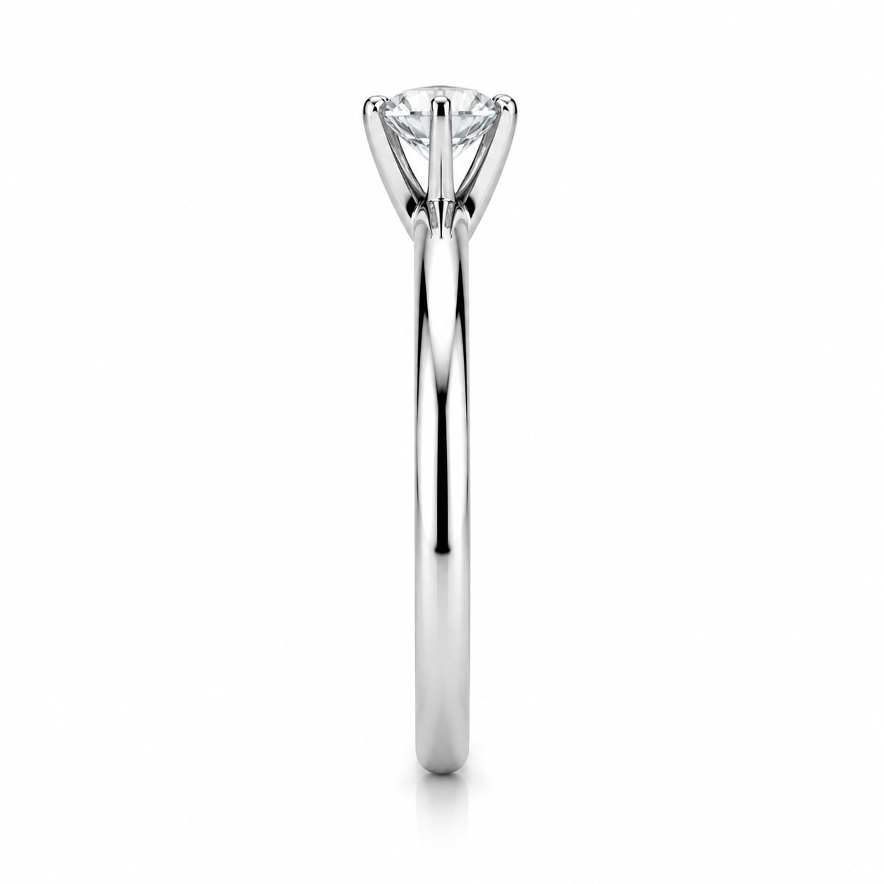 Anillo de Compromiso Oro Blanco 18K con Diamante Natural Talla Brillante 0,20 ct - Imagen 5