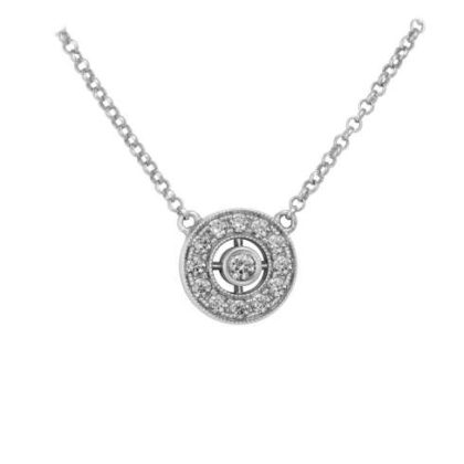 Gargantilla Viena blanco en plata