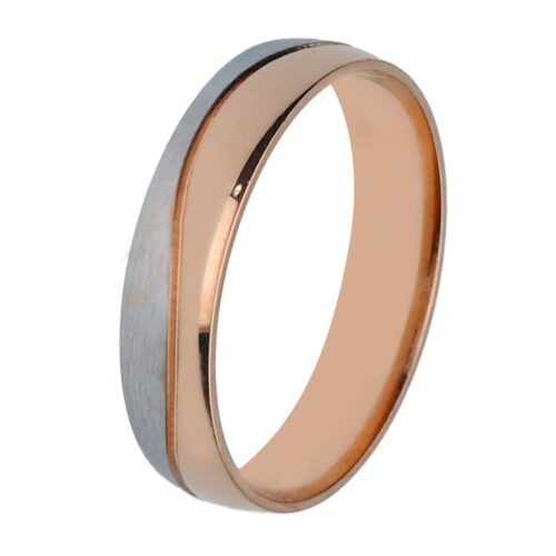 Alianza de boda de oro 18 kt 4,5 mm
