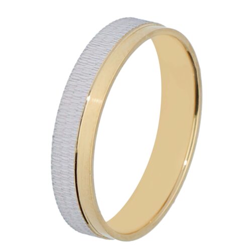 Alianza de boda de oro 18 kt 4 mm