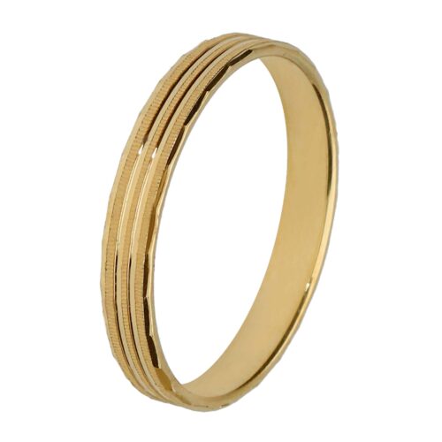 Alianza de boda de Oro 18 kt 3mm