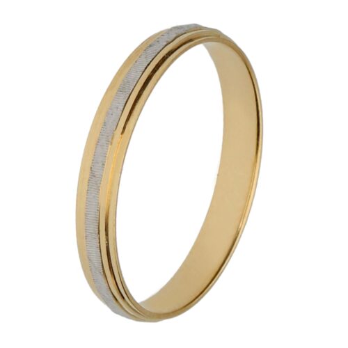 Alianza de boda de Oro 18 kt 3mm