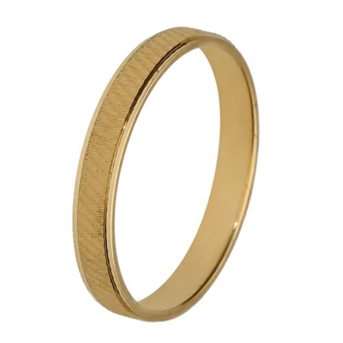 Alianza de boda de oro 18 kt 3mm