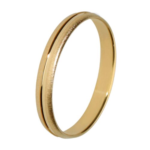 Alianza de boda de Oro 18 kt 3mm