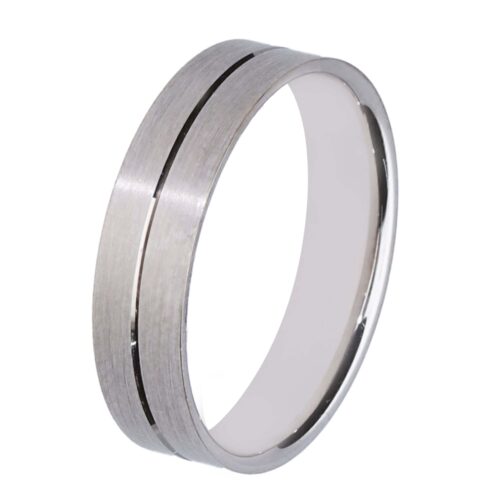 Alianza de boda de oro 18 kt 5 mm