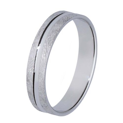 Alianza de boda de oro 18 kt 4 mm