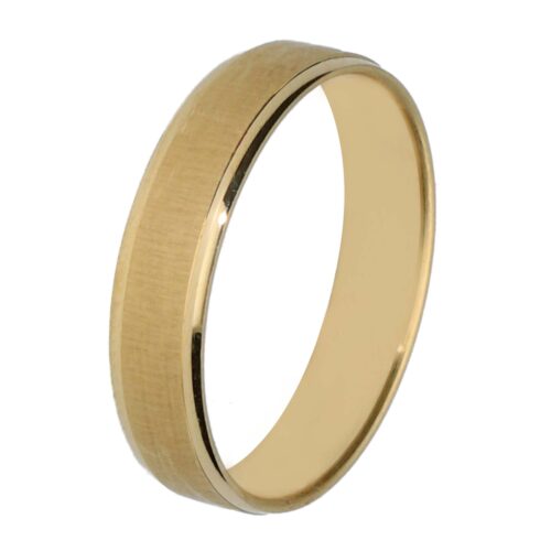 Alianza de boda de oro 18 kt 4,5 mm