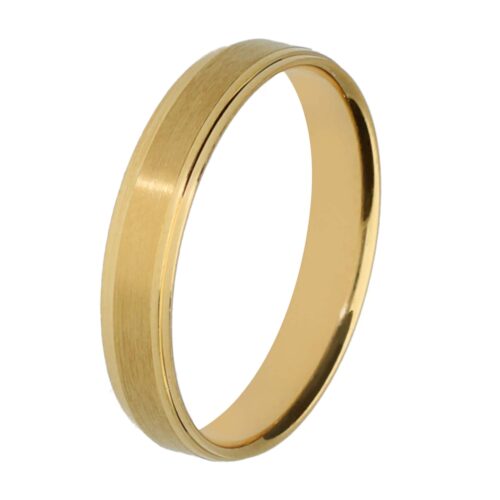 Alianza de boda de oro 18 kt 4 mm