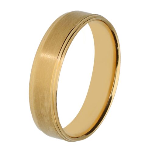 Alianza de boda de oro 18 kt 5 mm