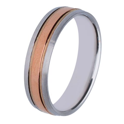 Alianza de boda de oro 18 kt 5 mm