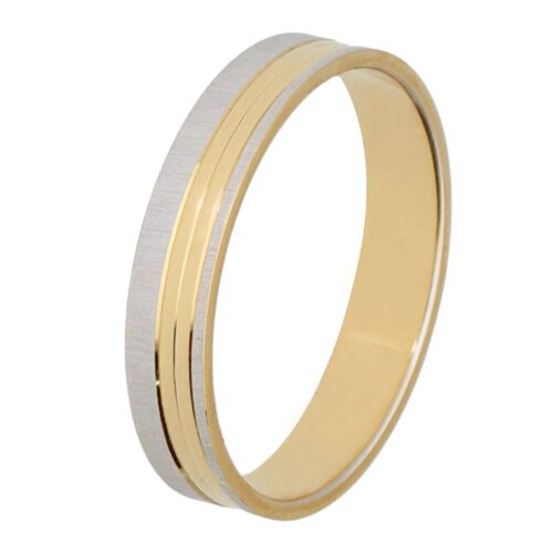 Alianza de boda de oro 18 kt 4 00mm