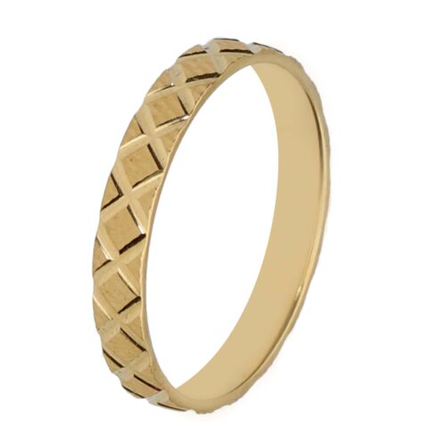 Alianza de boda de Oro 18 kt 3mm