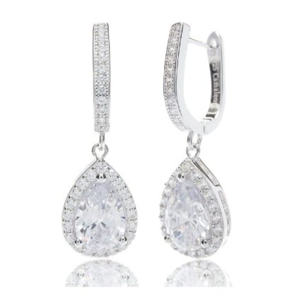 Pendientes de novia en plata estilo Gaudí