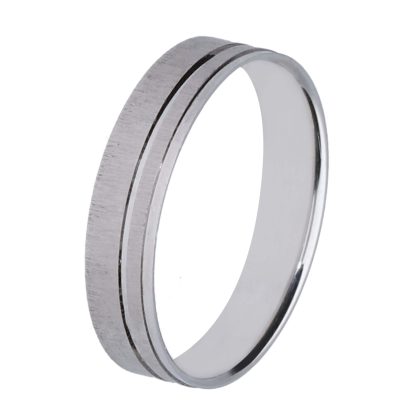 Alianza de boda de oro 18 kt 4,5 mm