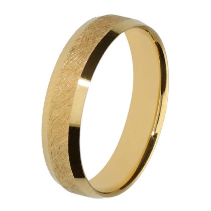 Alianza de boda de oro 18 kt 5 mm