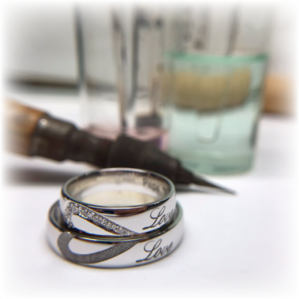 Alianza de boda oro 18ks 4 50 mm personalizadas