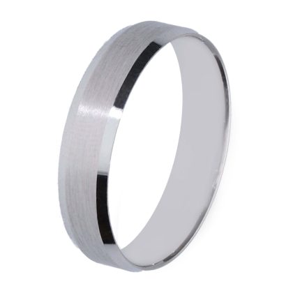 Alianza de boda de oro 18 kt 4,5 mm