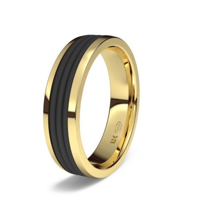 Alianza de boda  Oro amarillo de  18kts con 5,00 mm de ancho . Disponible en varios colores