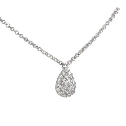 Gargantilla para novia LAGRIMA en plata