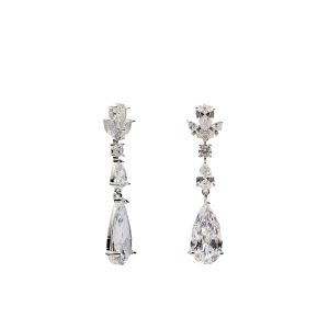 PENDIENTES NOVIA CON CIRCONITAS TALLA MARQUESA Y PERA